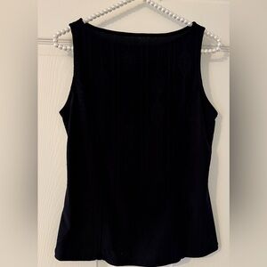 Black Smooth pattern on black dress top